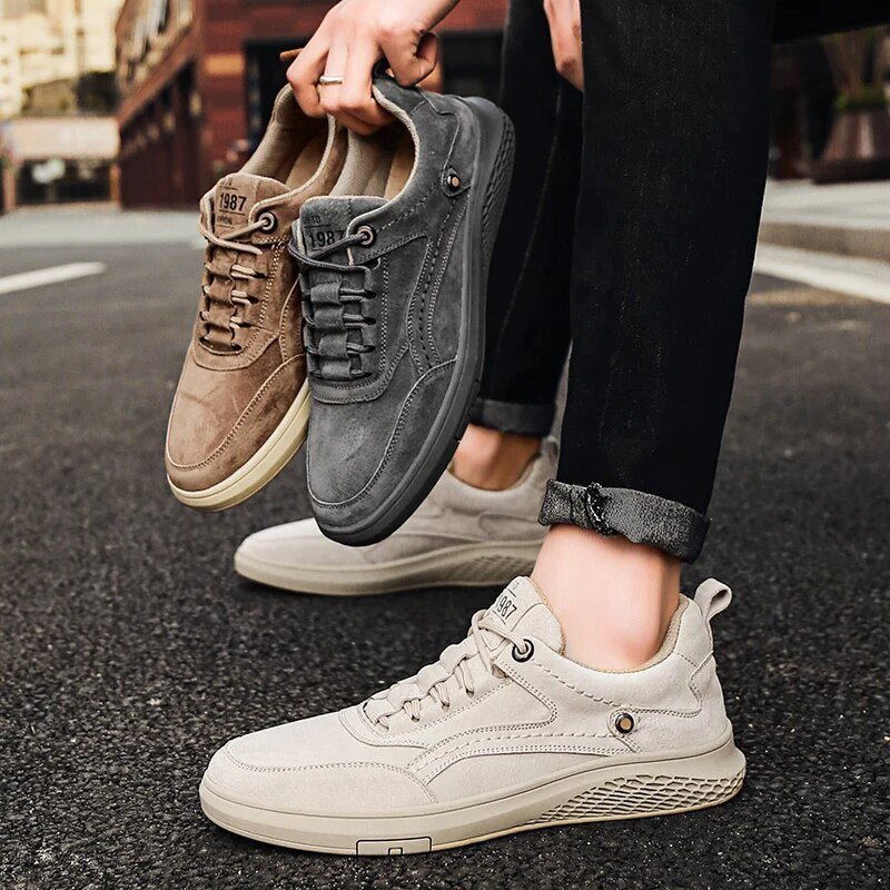 Vibonanza | Suède Sneakers Met Comfortabele Pasvorm