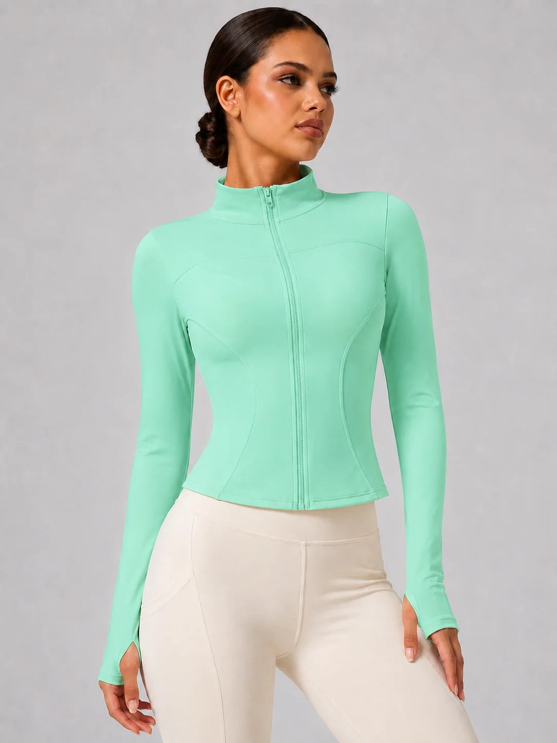 Vibonanza | Sportvest met Opstaande Kraag en Ritssluiting