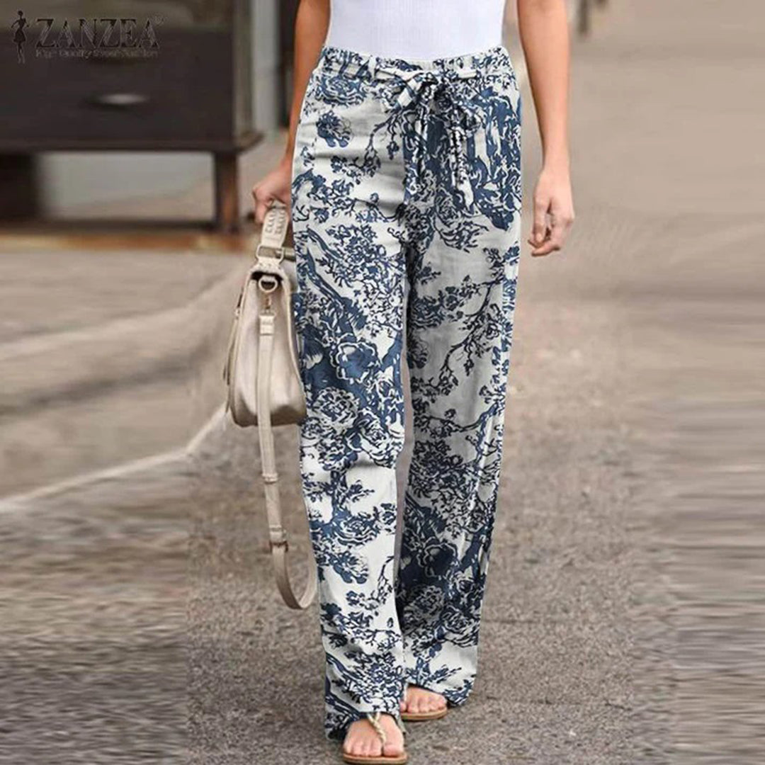 Vibonanza | Dames Palazzo Broek met Bloemenprint