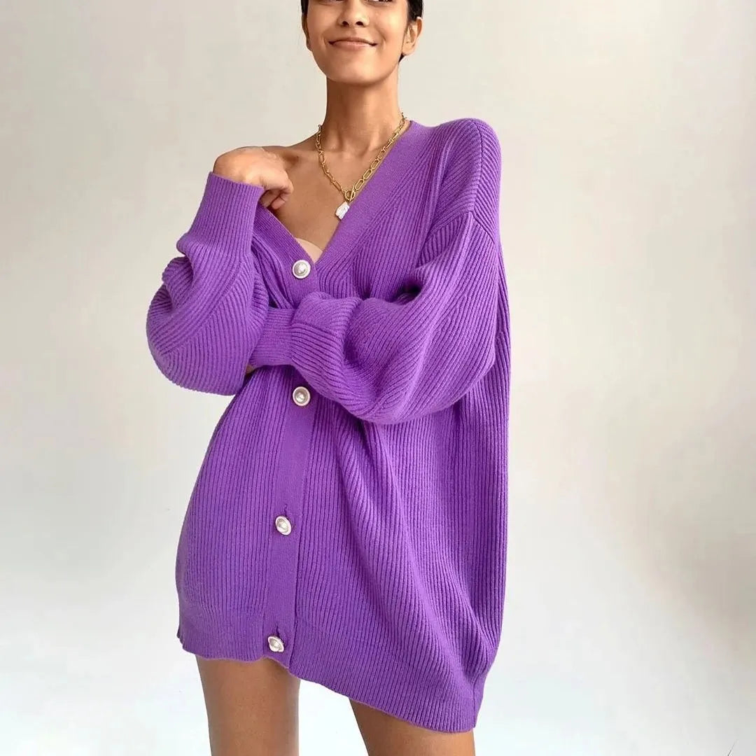 Vibonanza | Elegante Katoenen Cardigan Dames