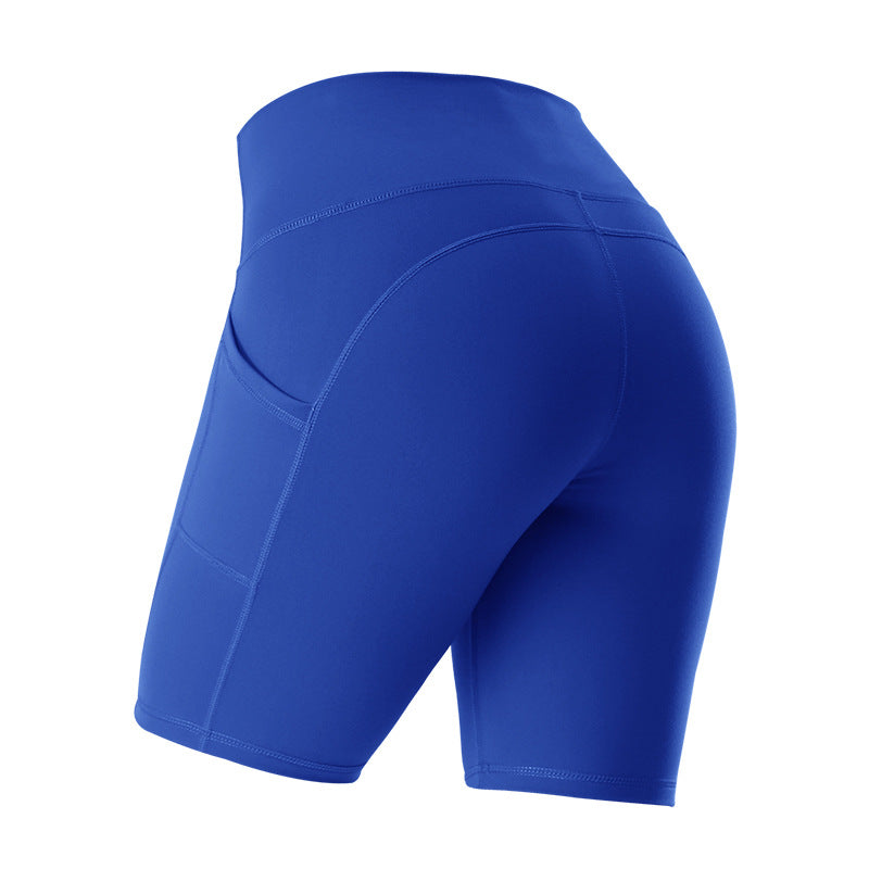 Vibonanza | Dames Gym Short met Hoge Taille en Pockets