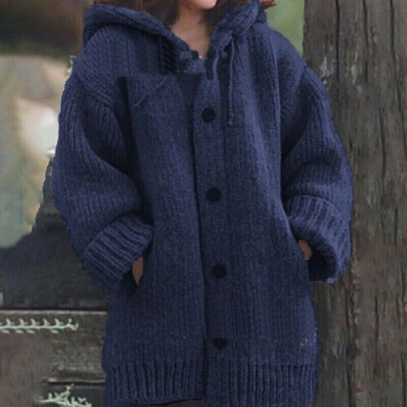 Vibonanza | Oversized Damesvest met Capuchon en Zakken