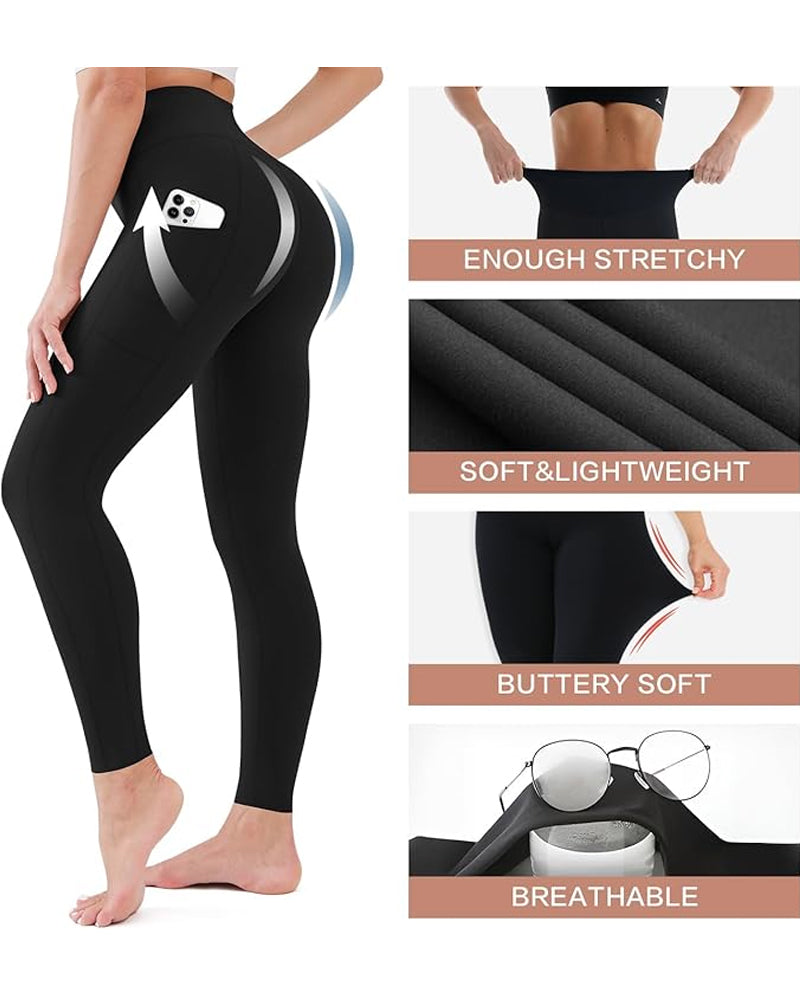 Vibonanza | High-Waist Sportlegging met Zijzakken