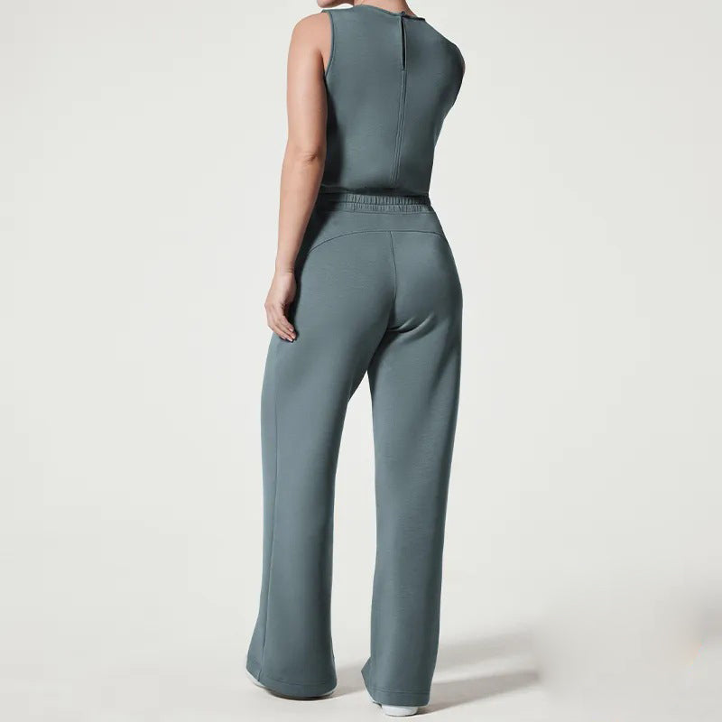 Vibonanza | Mouwloze Jumpsuit met Verstelbare Taille