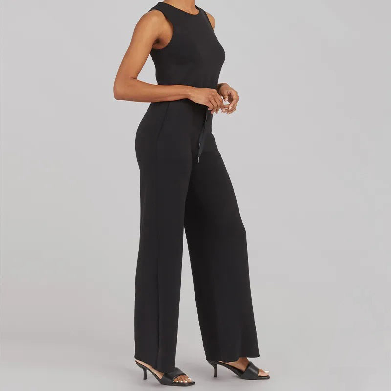 Vibonanza | Mouwloze Jumpsuit met Verstelbare Taille