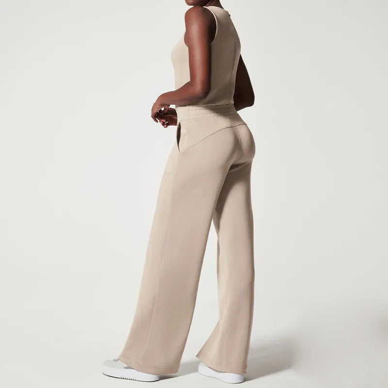 Vibonanza | Mouwloze Jumpsuit met Verstelbare Taille