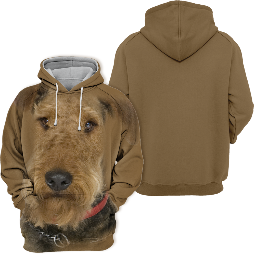 Vibonanza | Unisex Honden Hoodie met Hondengezicht Print