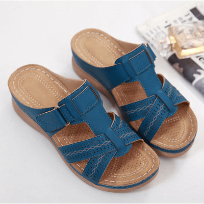 Vibonanza | Orthopedische Dames Sandalen Blauw