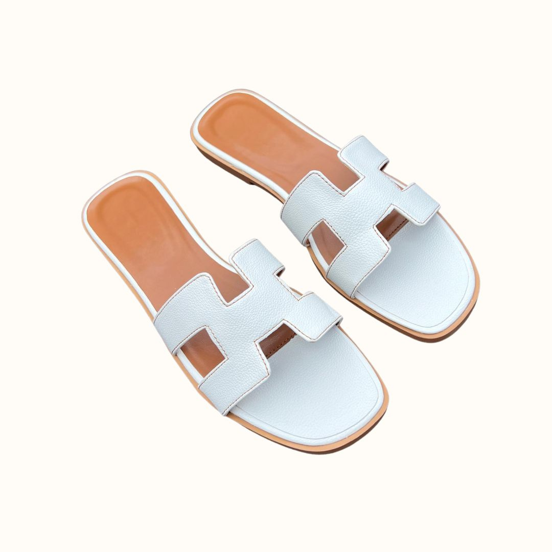 Vibonanza | Dames Lederen Slip-on Sandalen