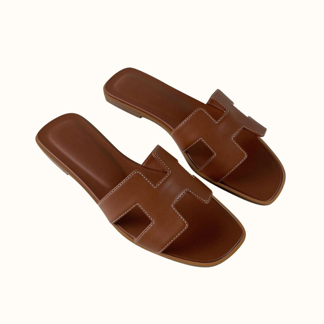 Vibonanza | Dames Lederen Slip-on Sandalen