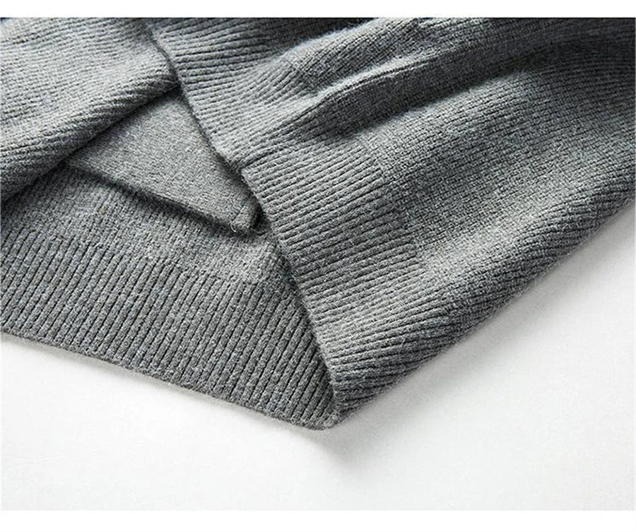 Vibonanza | Heren Slimfit Gebreid Vest Met Lange Mouwen