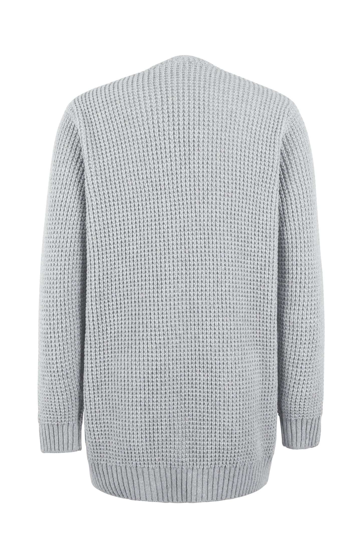 Vibonanza | Damesvest V-Hals Met Zakken Effen Kleur