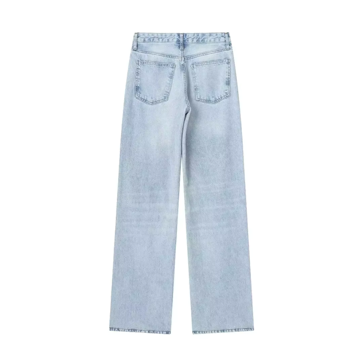 Vibonanza | Damesjeans Hoge Taille Lichtblauw Stretch Vintage Look