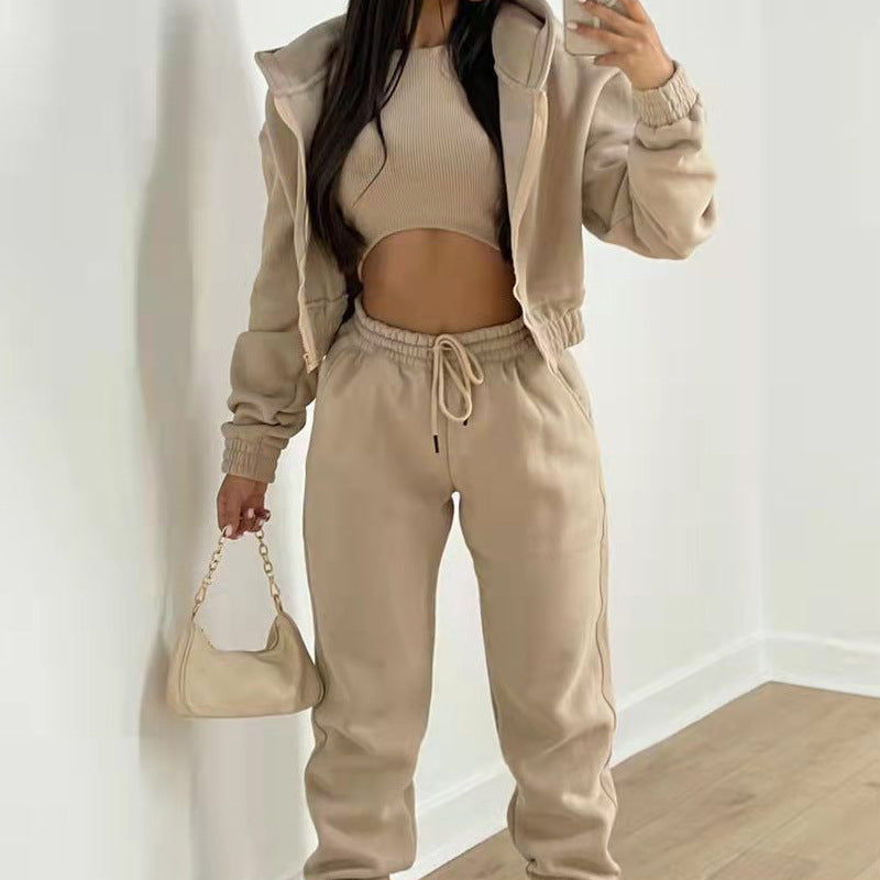 Vibonanza | Dames Zachte Hoodie Jumpsuit Oranje