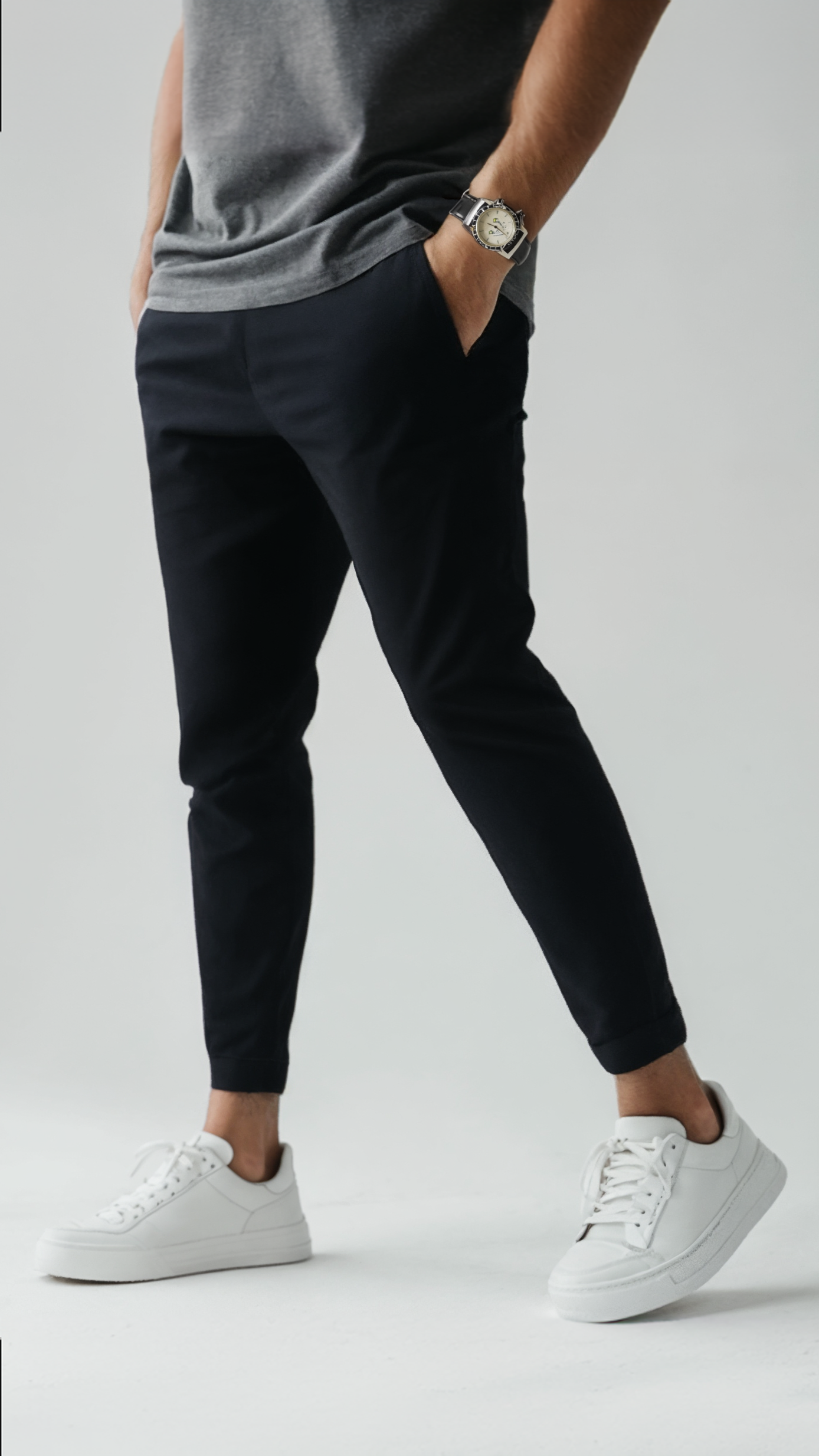 Vibonanza | Heren Stretchbroek met Luxe Uitstraling
