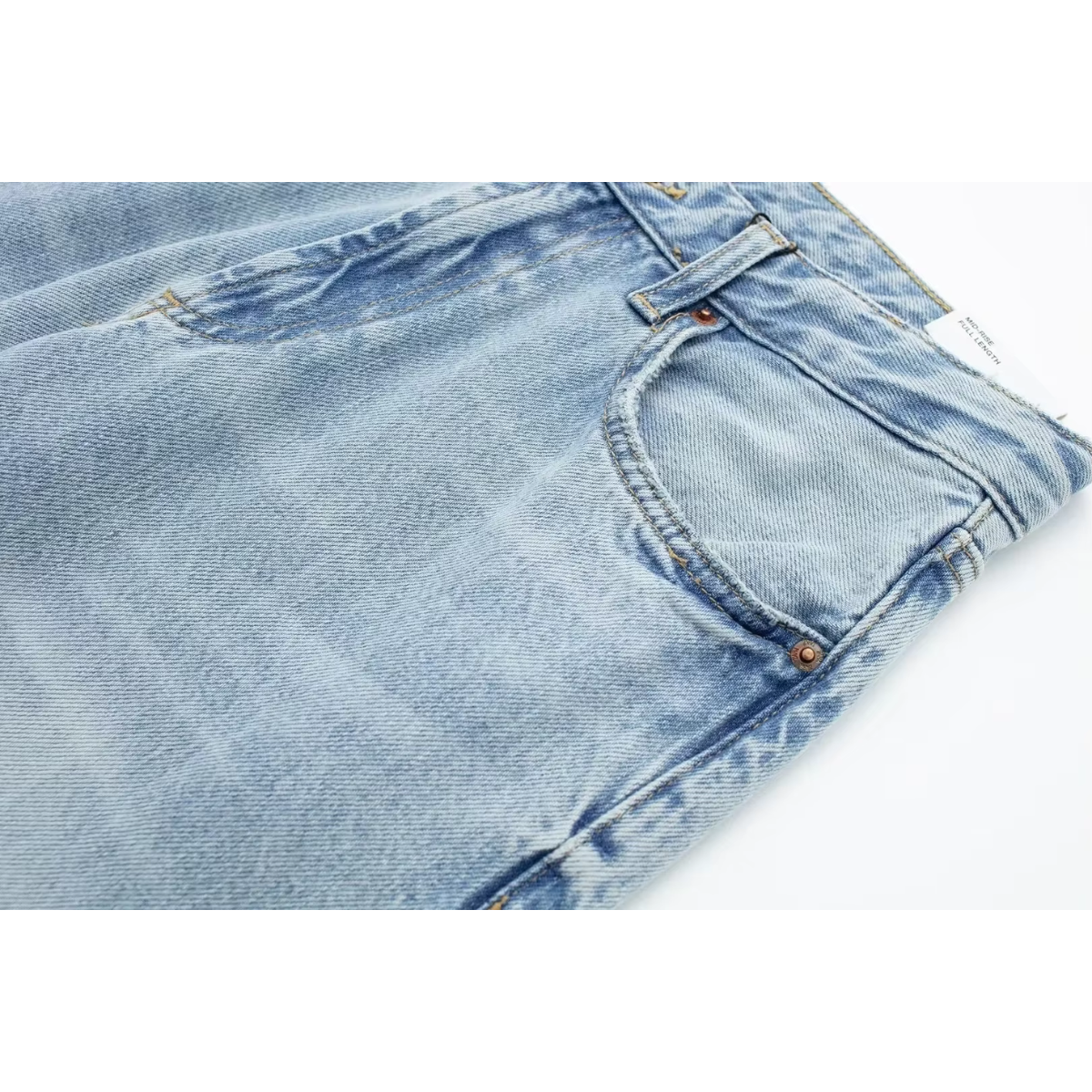 Vibonanza | Damesjeans Hoge Taille Lichtblauw Stretch Vintage Look