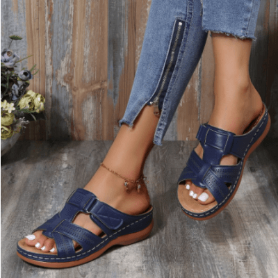 Vibonanza | Orthopedische Dames Sandalen Blauw