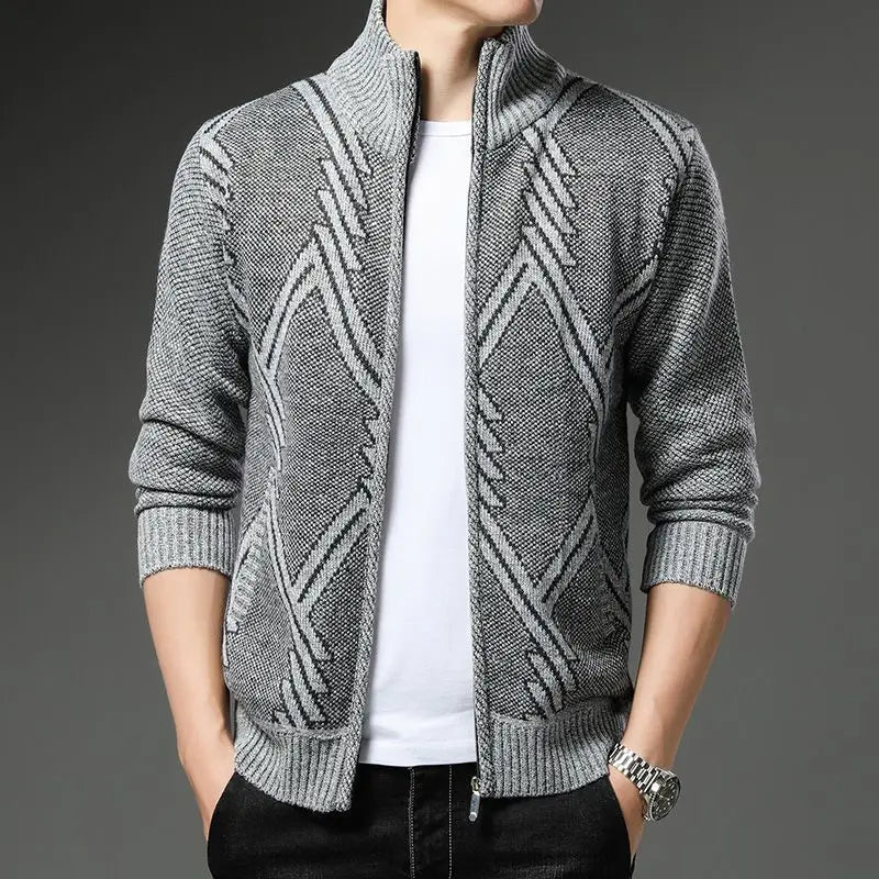Vibonanza | Gestreept Fleece Vest met Ritssluiting