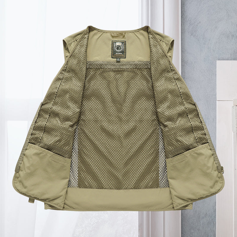 Vibonanza | Ademend Tactisch Outdoorgilet met Zakken