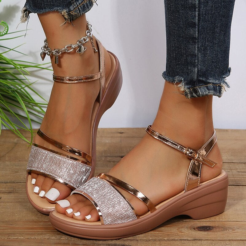 Vibonanza | Dames Orthopedische Sandalen Zilver