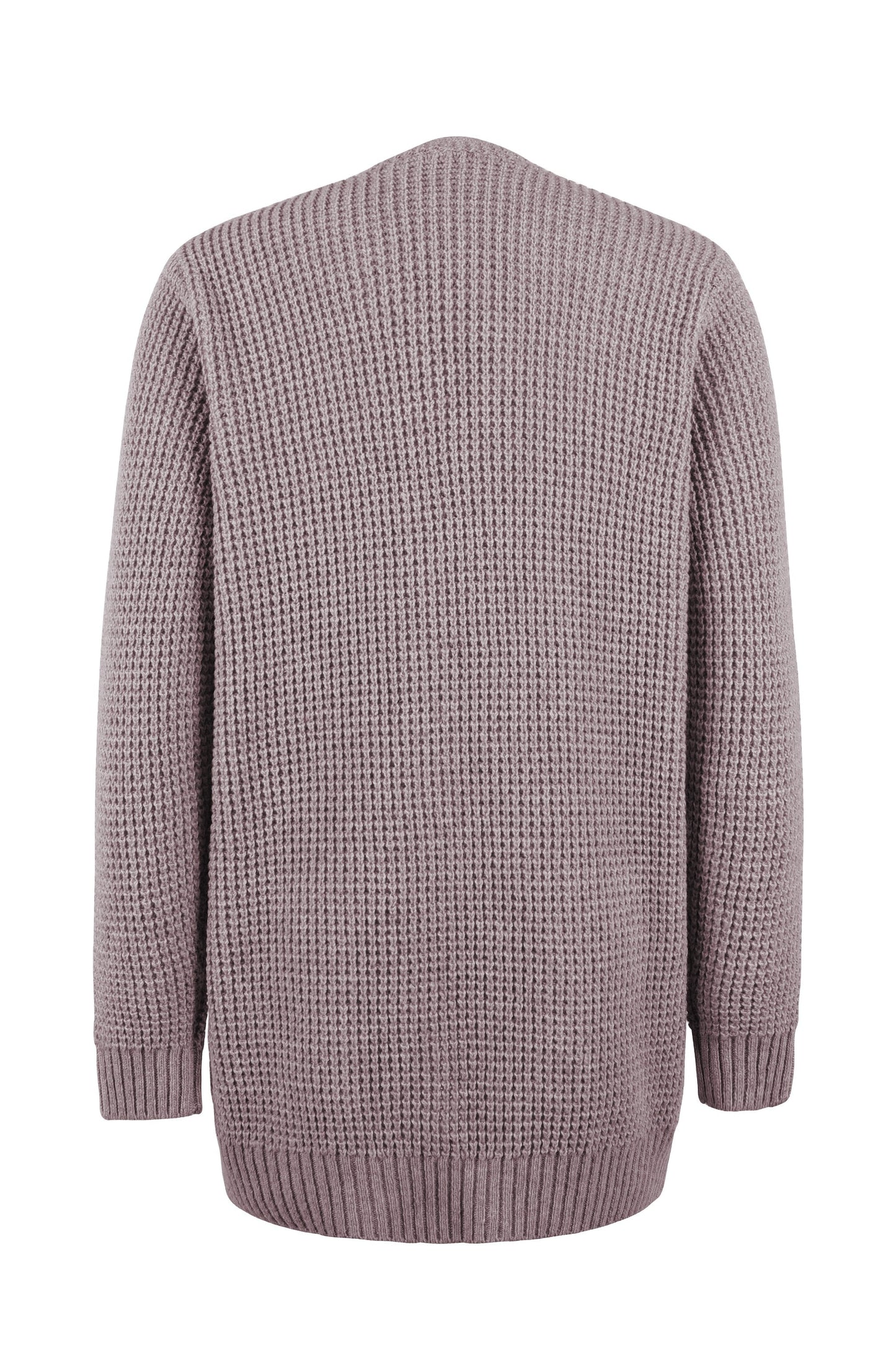 Vibonanza | Damesvest V-Hals Met Zakken Effen Kleur