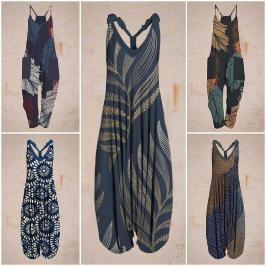 Vibonanza | Vrouwen Jumpsuit Relaxte Haremstijl