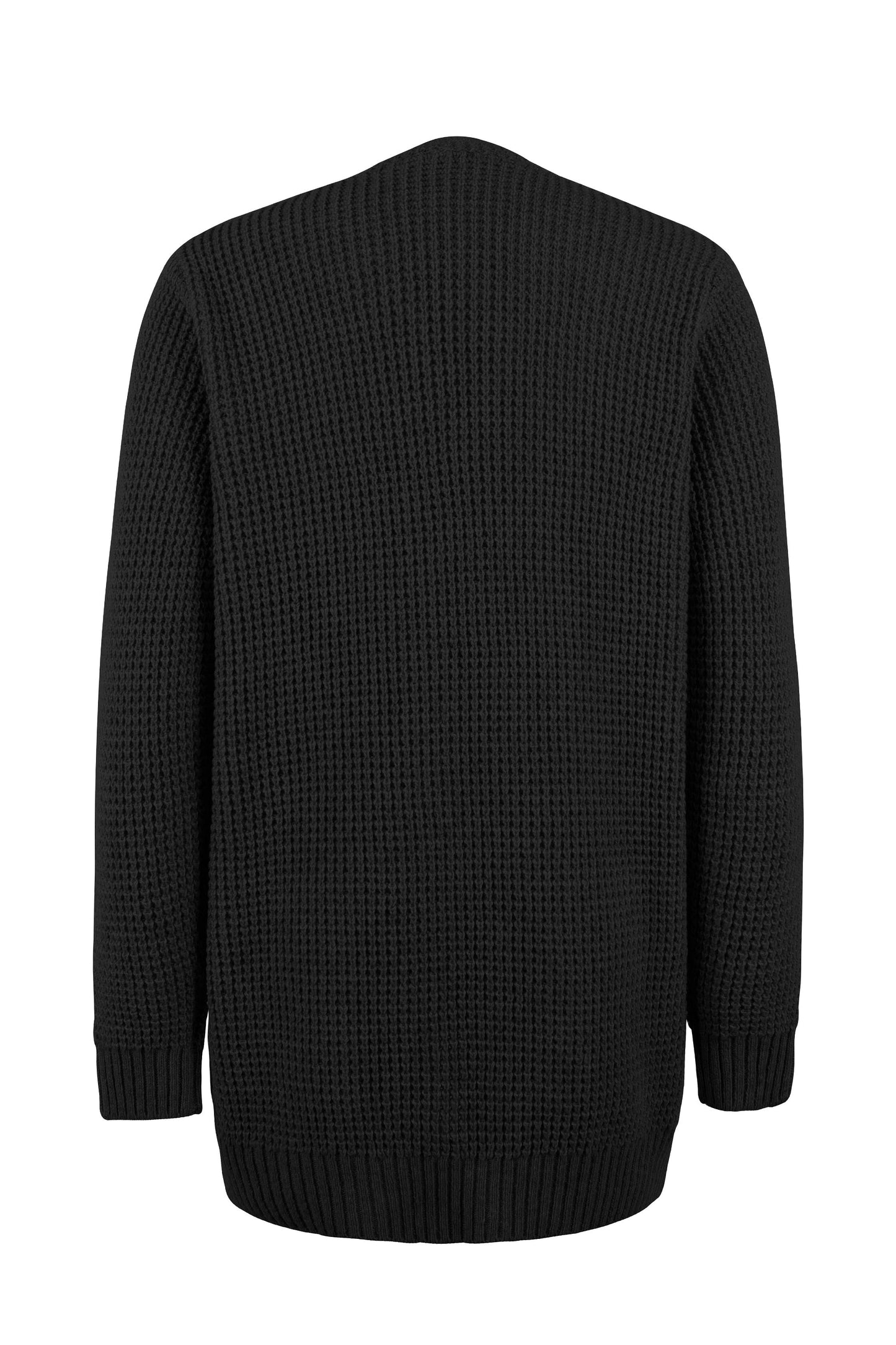 Vibonanza | Damesvest V-Hals Met Zakken Effen Kleur