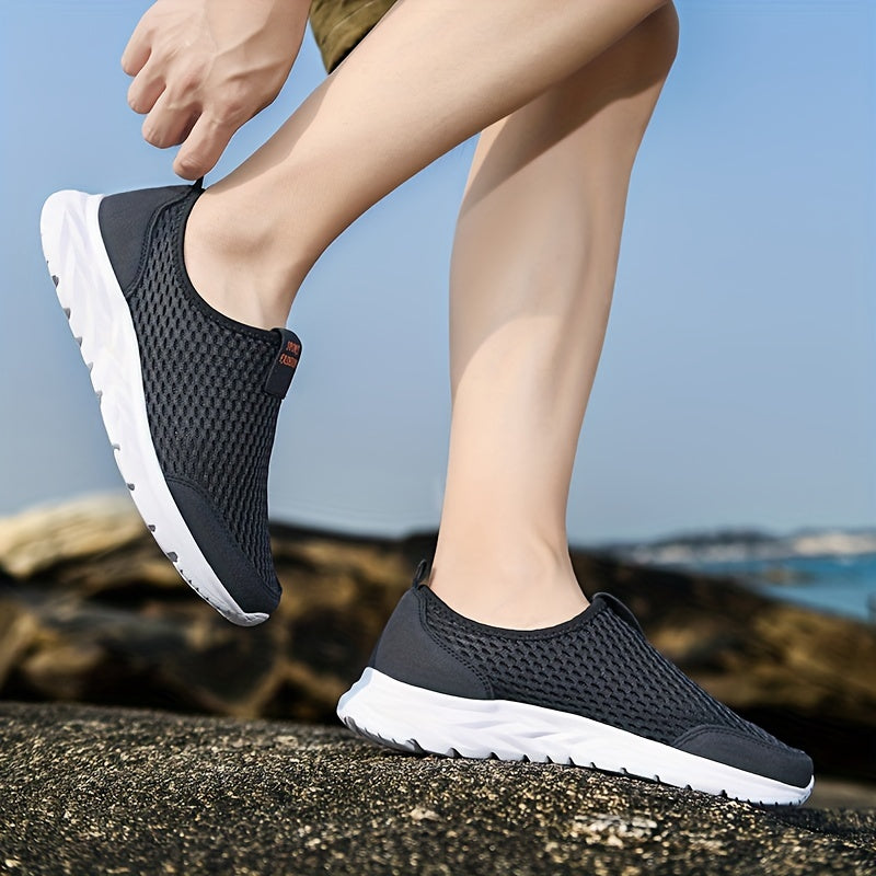 Vibonanza | Ademend Mesh Sneaker met Orthopedische Zool Zwart