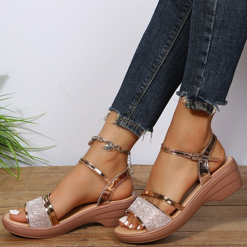 Vibonanza | Dames Orthopedische Sandalen Zilver