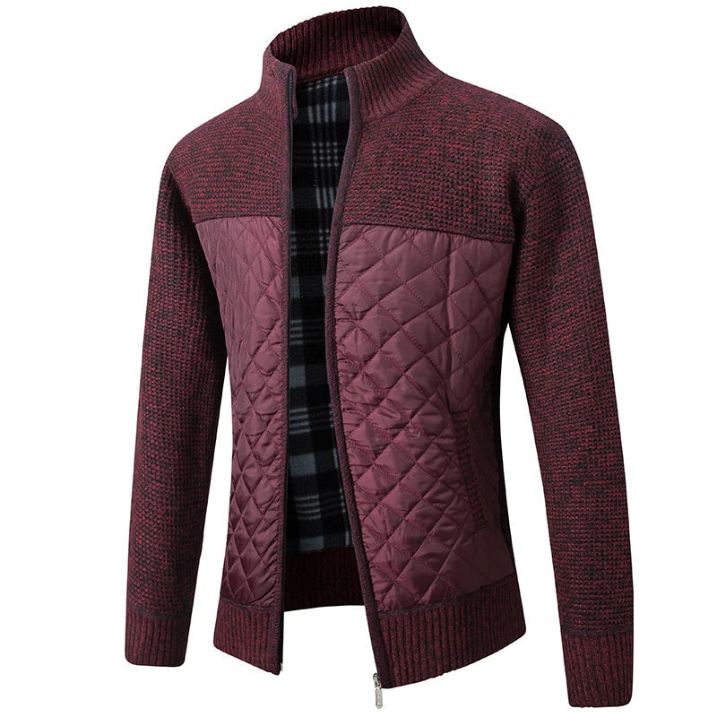Vibonanza | Heren Slim-Fit Gebreid Vest met Fleecevoering