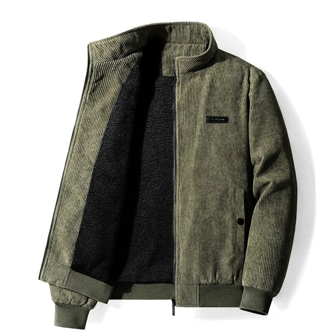 Vibonanza | Retro Corduroy Winterjas met Sherpa Voering