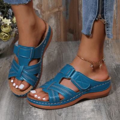 Vibonanza | Orthopedische Dames Sandalen Blauw