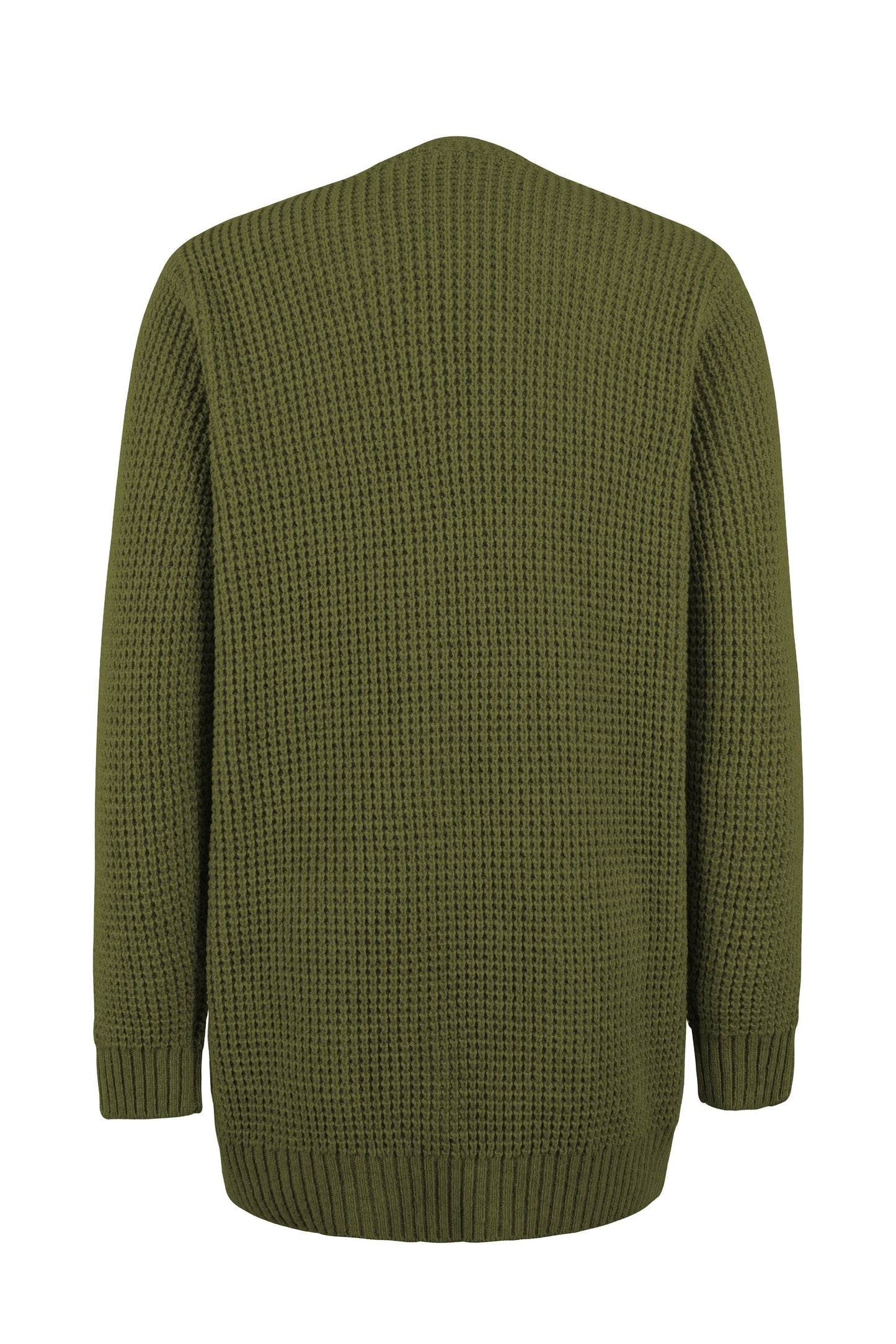 Vibonanza | Damesvest V-Hals Met Zakken Effen Kleur