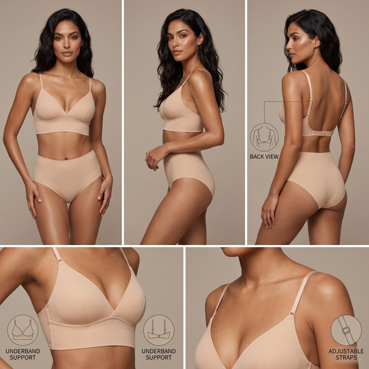 Vibonanza | Comfortabele Lage Rug BH Vrouwen