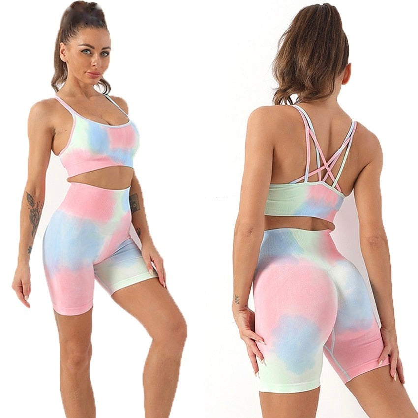 Vibonanza | Dames Tie-Dye Workout Set