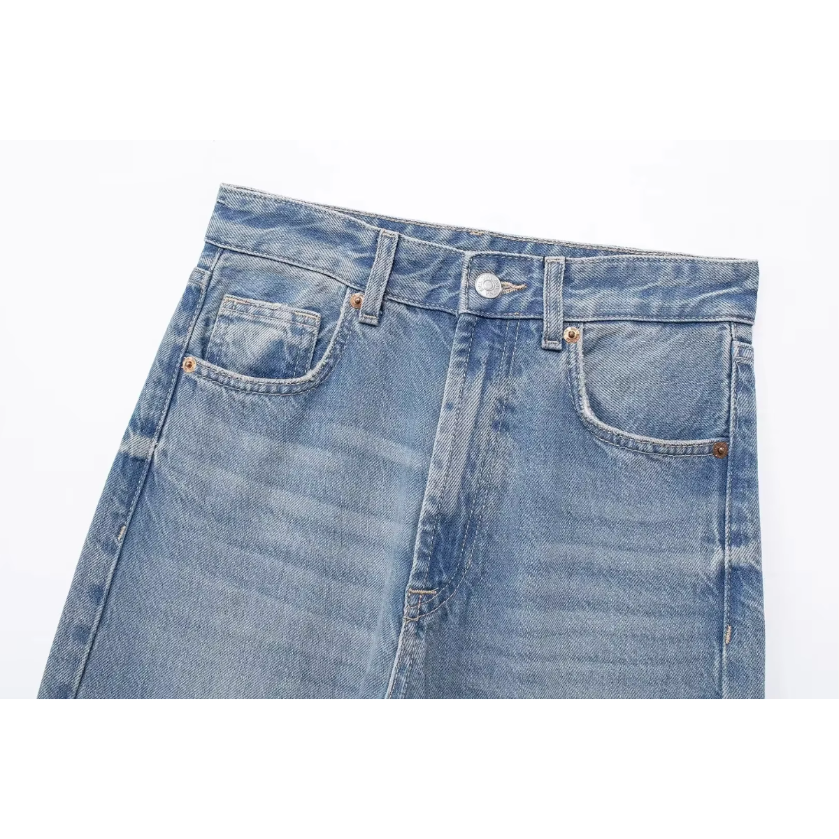Vibonanza | Damesjeans Hoge Taille Retro Stijl