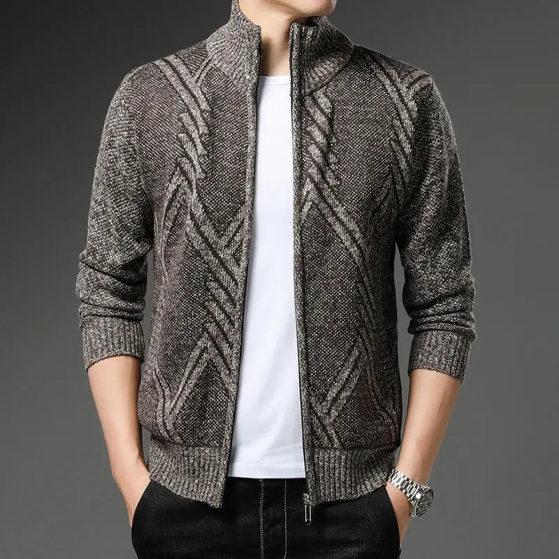 Vibonanza | Gestreept Fleece Vest met Ritssluiting