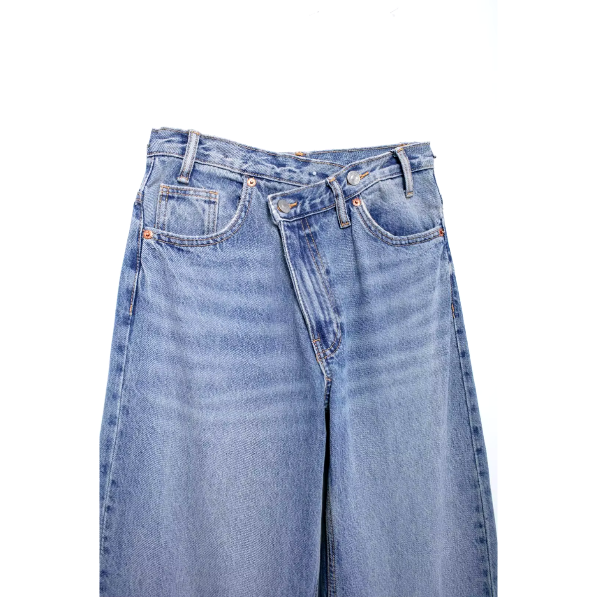 Vibonanza | Baggy Damesjeans Licht Denim