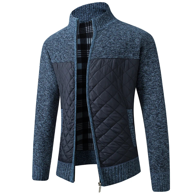 Vibonanza | Heren Slim-Fit Gebreid Vest met Fleecevoering
