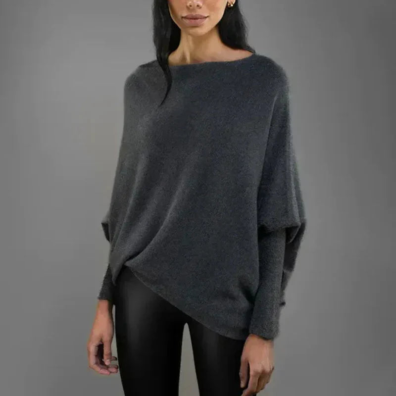 Vibonanza | Elegante Oversized Beige Trui