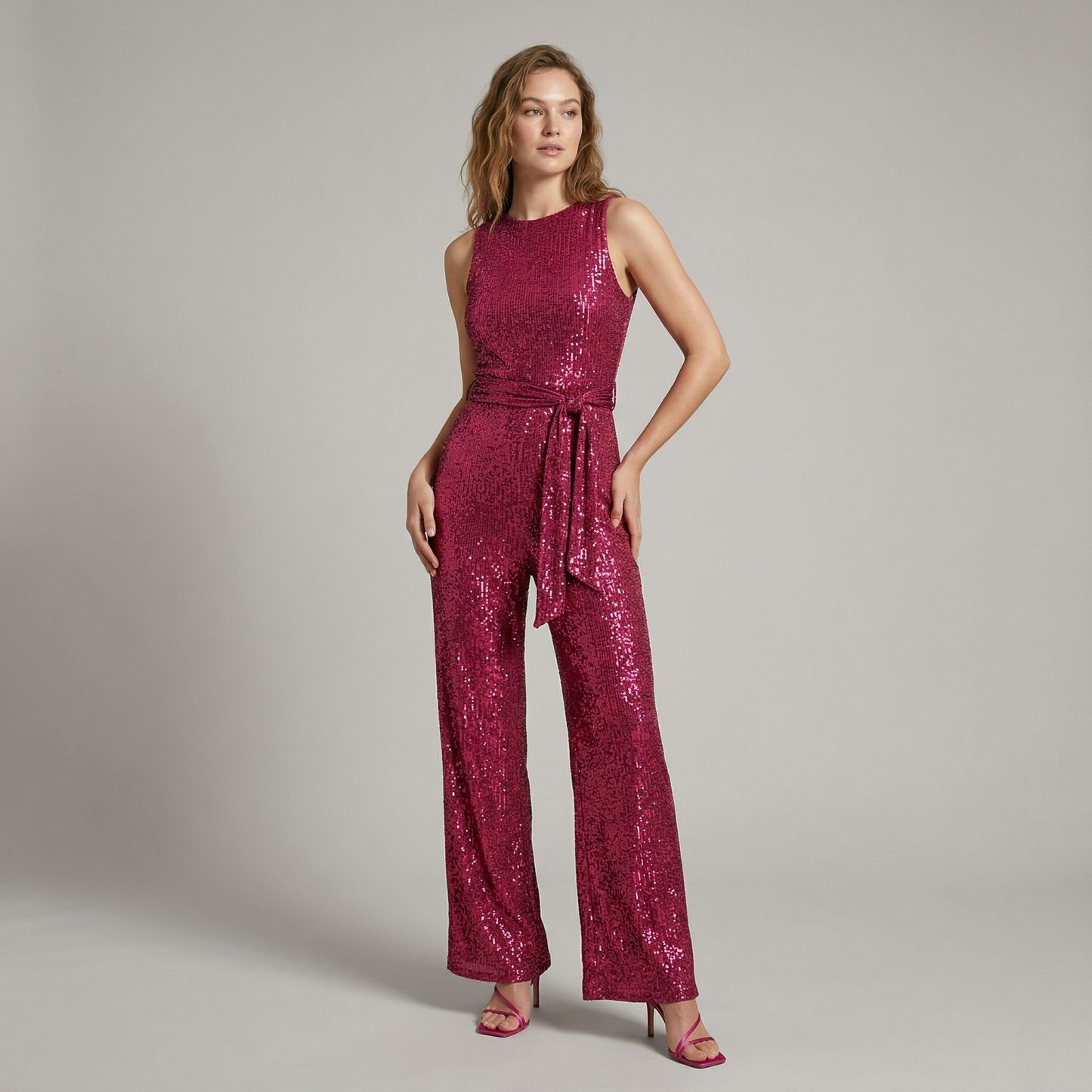 Vibonanza | Elegante Lovertjes Jumpsuit voor Feestdagen