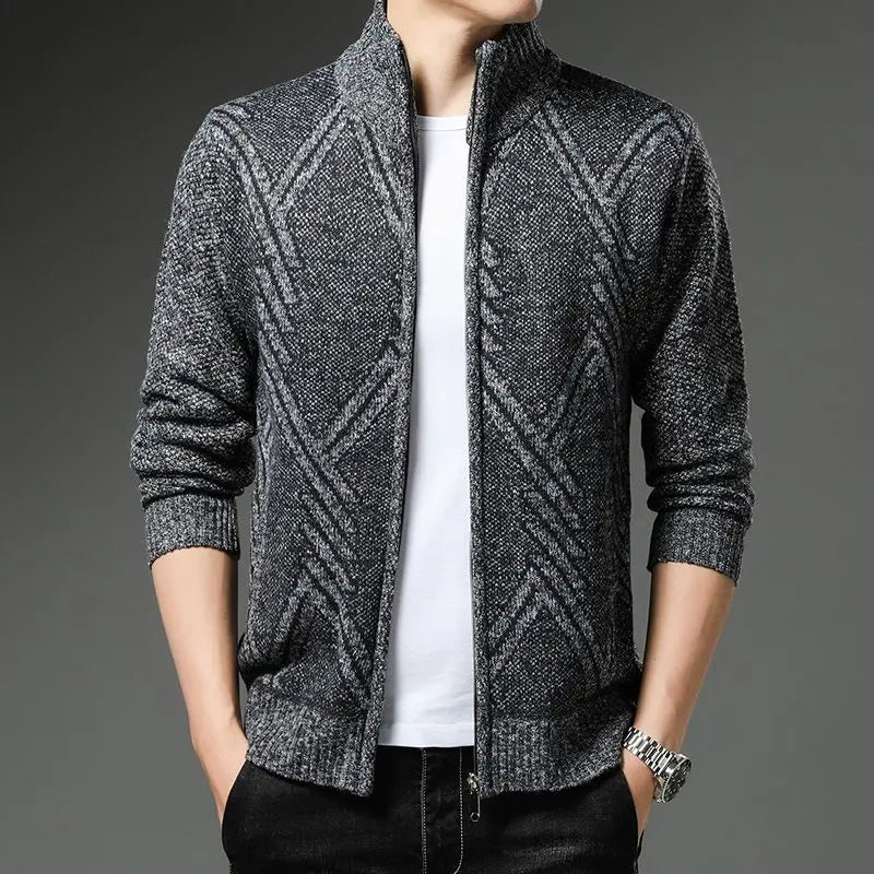 Vibonanza | Gestreept Fleece Vest met Ritssluiting