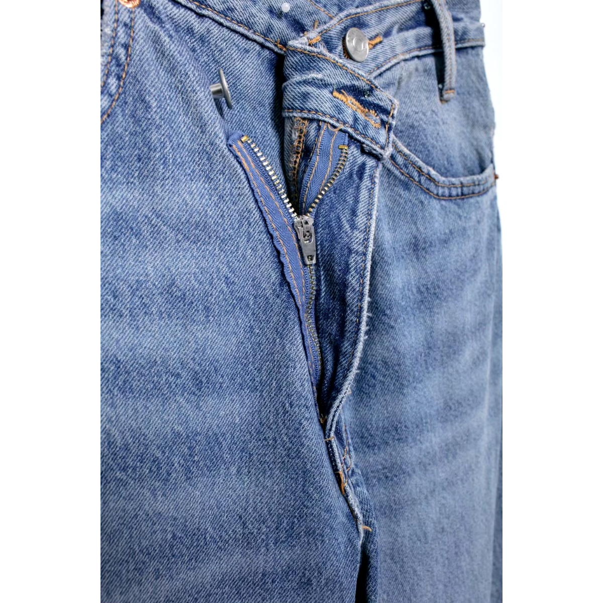 Vibonanza | Baggy Damesjeans Licht Denim