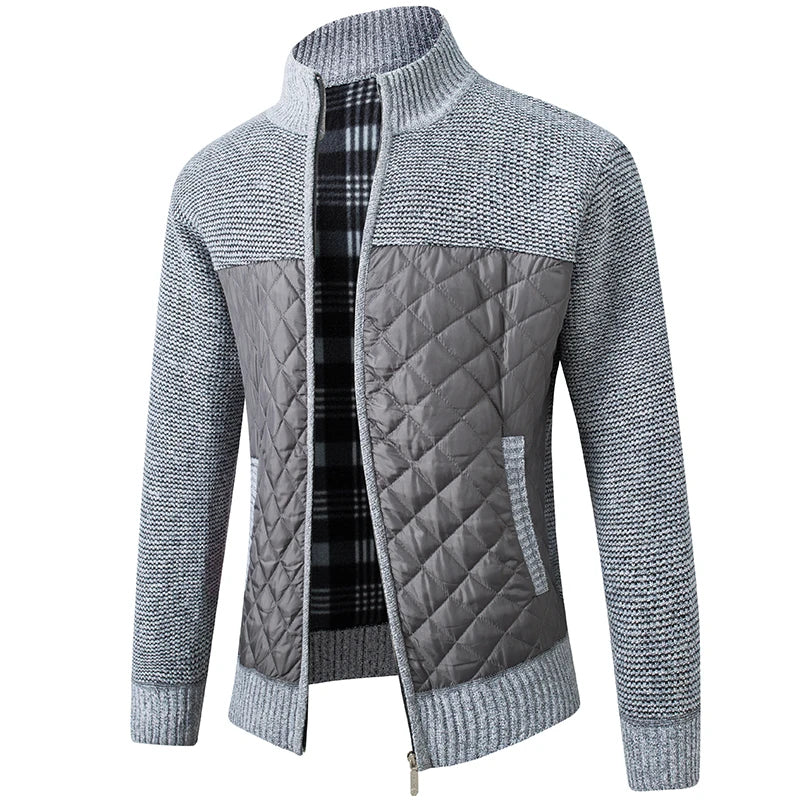 Vibonanza | Heren Slim-Fit Gebreid Vest met Fleecevoering