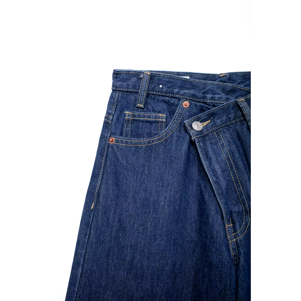 Vibonanza | Donker Denim Baggy Jeans Vrouw
