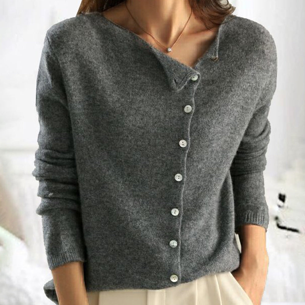 Vibonanza | Damesvest Katoen-polyester met Knopen