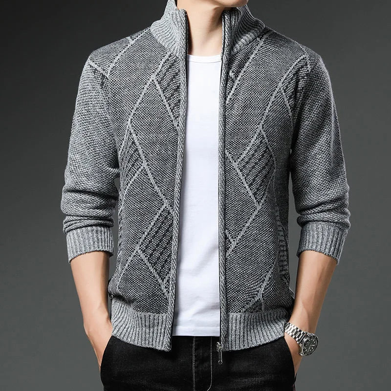 Vibonanza | Gestreept Fleece Vest met Ritssluiting