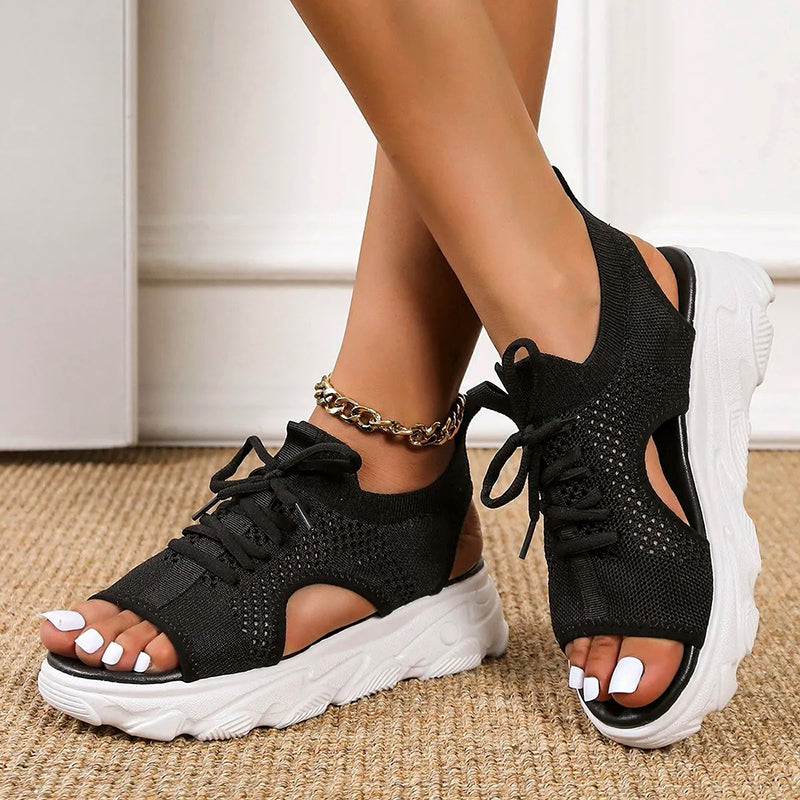 Vibonanza | Dames Plateausandalen met EVA Zool