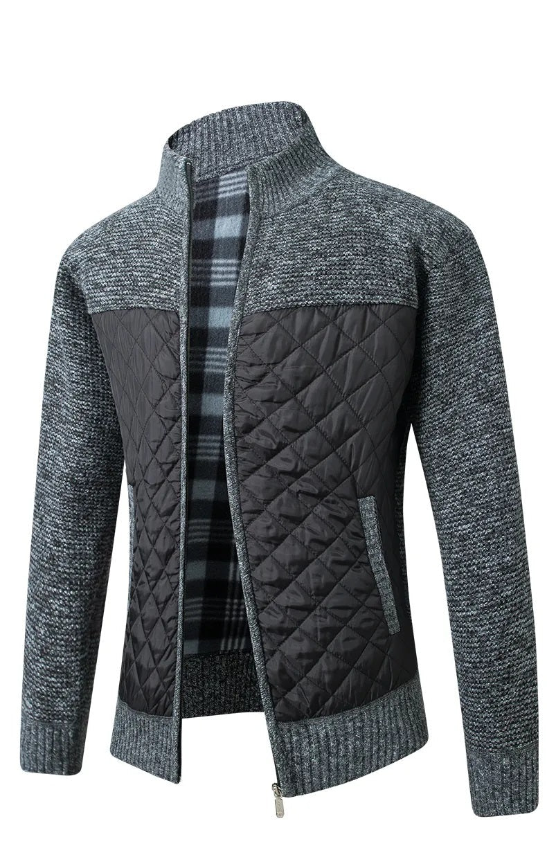 Vibonanza | Heren Slim-Fit Gebreid Vest met Fleecevoering