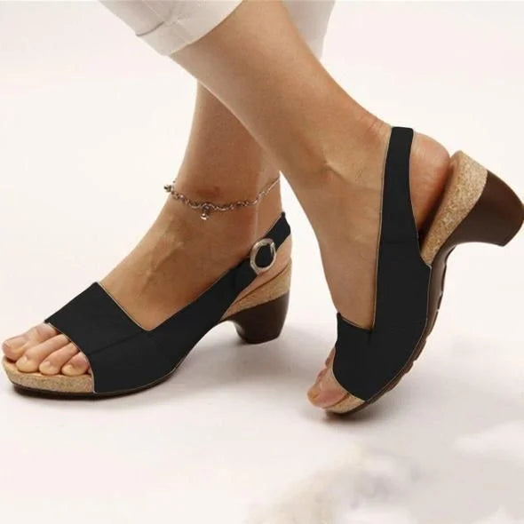 Vibonanza | Dames Slingback Sandalen Sleetmdashk